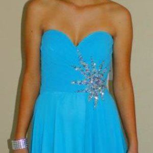 Jovani Size 4 Aqua Sweetheart/A-Line Prom/ Pageant Dress